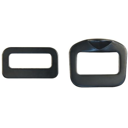 Kong Usa Autom.Buckle+Stop Square Ring Black 28mm 927F281N0XK